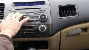Honda Civic 4D, диагностика магнитолы.