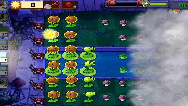 Растения против Зомби Уровень 4-2
Plants vs Zombie Level 4-2