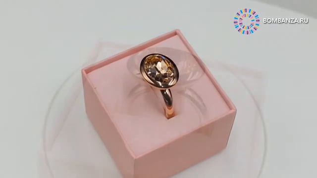 👍👉 Кольцо Qudo, Tivola Light peach. Ювелирная бижутерия из Германии.