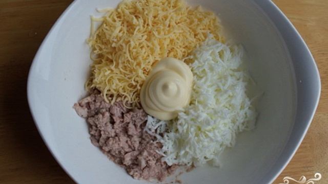 Начинка для тарталеток с печенью трески