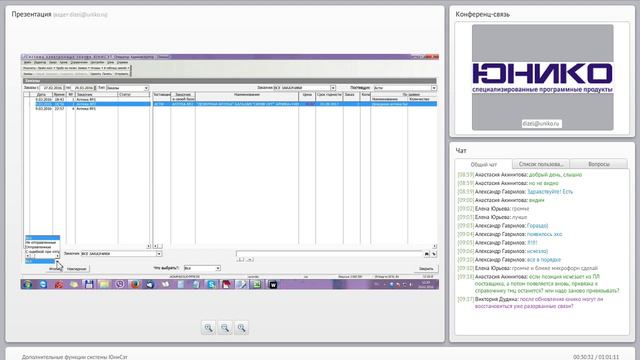 Доп функции ЮНИСЕТ смотреть онлайн