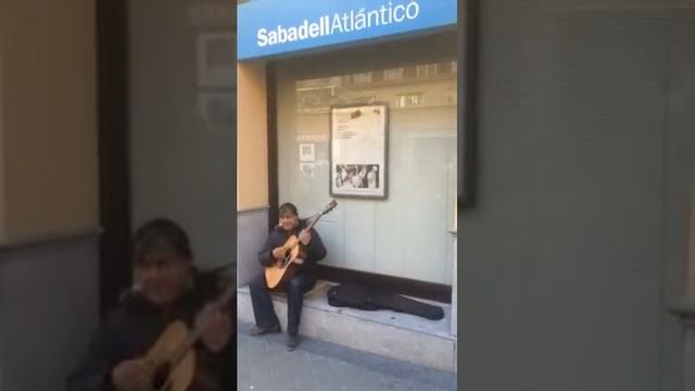 Guitarist in Rastro Market, Madrid