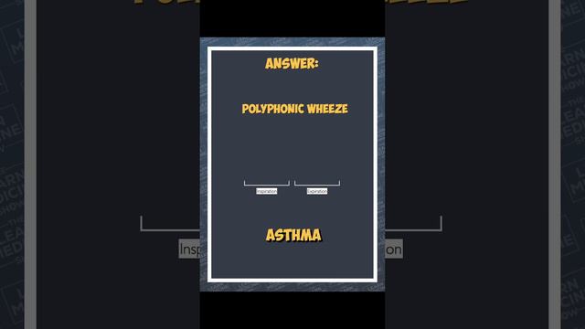 Name that lung sound #medicaleducation #respiratorymedicine #lungsounds #auscultation #medical #qui