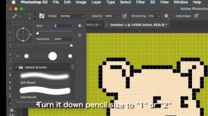 Tutorial Makes Pixel Art For THE LITTLES NFT In Photoshop