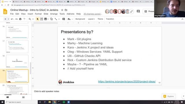 Online Meetup: Introduction to Jenkins in Google Summer Of Code 2020 смотреть онлайн
