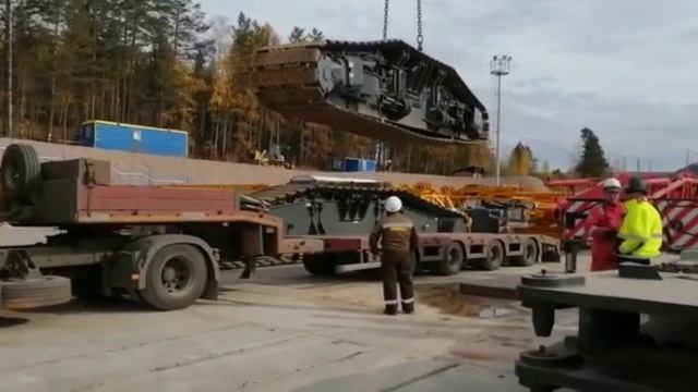 Перевозка гусениц и моногусениц на трале смотреть онлайн