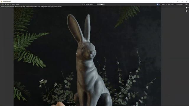 Как прервать рендер и сохранить изображение Blender 3