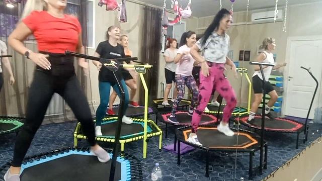 фитнес батут / trampoline mini fitness/ trampoline dance / dance fitness / фитнес танцы кардио