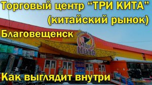 Торговый центр "ТРИ КИТА" (Китайский рынок), Благовещенск. Февраль 2023.