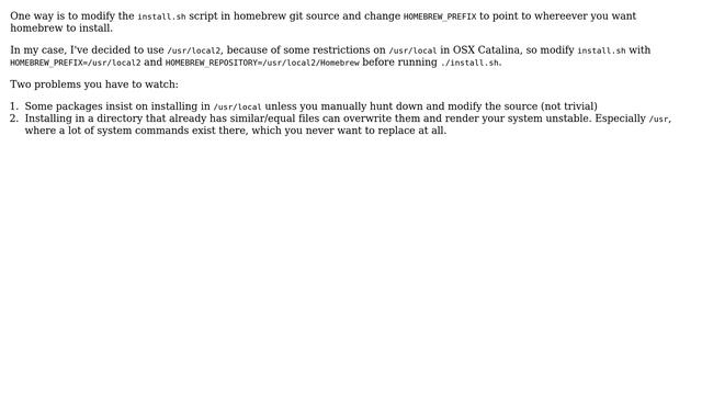 Apple: How to install homebrew to /usr rather than /usr/local? (2 Solutions!!) смотреть онлайн