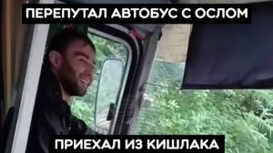 Приезжий из Средней Азии нарушает законы на автобусе.