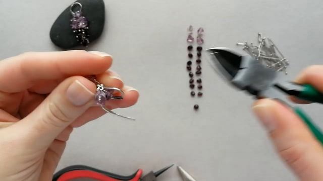 Мастер-класс. Серьги гроздь. Своими руками. Handmade. Earrings. смотреть онлайн
