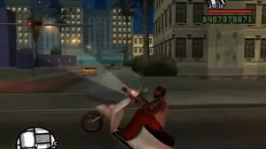 Стант на скутере.