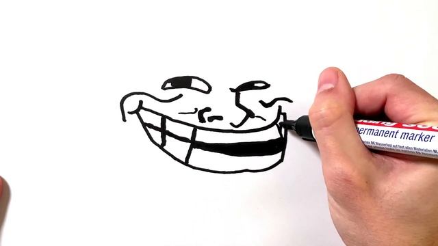 How to Draw a Troll Face
