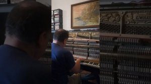 Pianino G. Wolkenhauer (Stettin, 1907) przed i po strojeniu