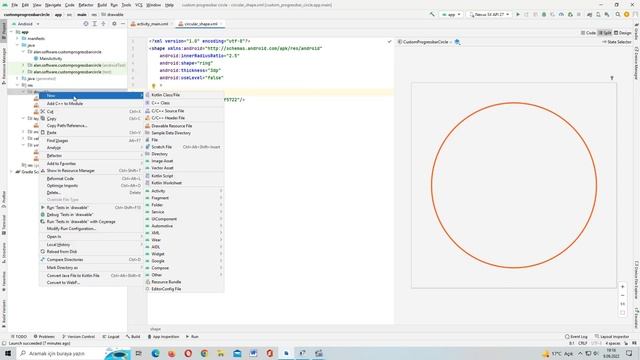 Custom Circular Progressbar - Android Studio/JAVA смотреть онлайн