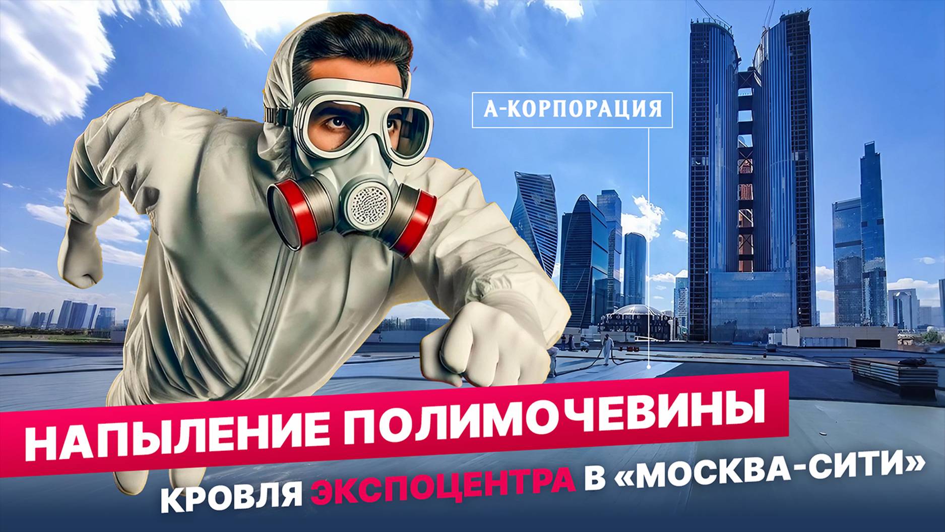 Гидроизоляция ЭКСПОЦЕНТР Москва-Сити. Навели красоту - бесшовное покрытие кровли ППУ