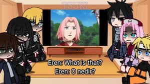 AoT and Naruto react to Naruto vs Orochimaru | Gacha Life / Club | Tsuki-chan~