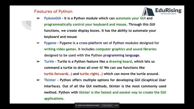 Learn Python free demo for beginners || EduRising