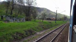 Закарпатье из окна поезда