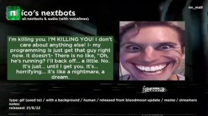 ROBLOX | Nico's Nextbots - All Mall Nextbots and Audio (with voicelines) (REMASTERED 2022)