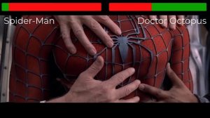 Spider-Man VS Doctor Octopus Train Fight Scene With Healthbars (Part 2) | Spider-Man 2 (2004)