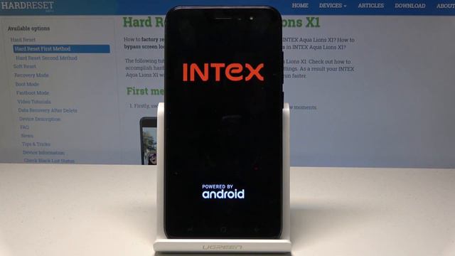 INTEX Aqua Lions X1 Wipe Cache Partition / Reset Cache Files / Refresh System