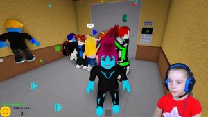 КТО ЗАСТРЯЛ СО МНОЙ В ЛИФТЕ в ROBLOX Видео для детей детская игра Роблокс