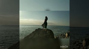 Море.Закат.Красотка.