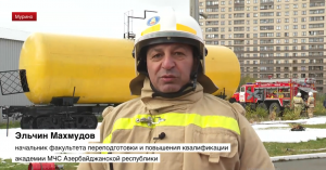 На базе Петербургского университета противопожарной службы МЧС прошли учения
