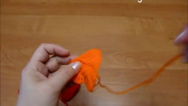 Двухцветное сердечко-валентинка крючком (Crochet. Two Tone Heart Valentine)