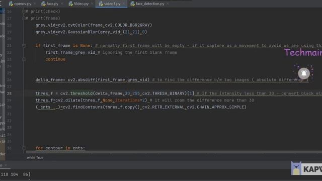 Open CV Tutorials | Object Detection and Motion Detection using Open CV