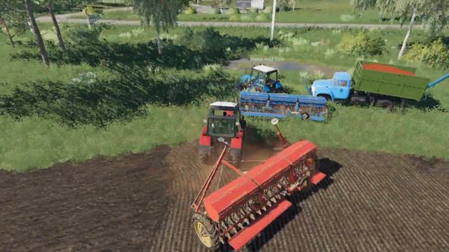 Farming Simulator 19 | Рассвет #1 Начало новой истории | Посев овса, два МТЗ 892 с СЗ 5.6 и т.д смотреть онлайн