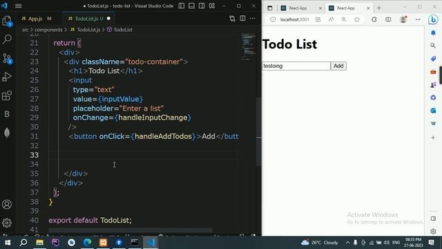 Build a Todo List App in ReactJS Easily | आसान तरीके से ReactJS में Todo List App बनाएं