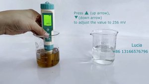 C-600 ORP 256mV calibration for 7 in 1 pH salinity orp ec tds meter;