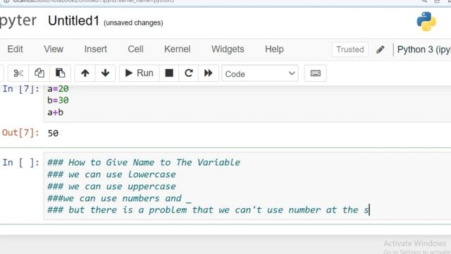 4.How to Give Name of The Variables in Python @CodeWithHarry @CodeHelp @CodeChef1