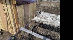 Строительство летнего  курятника с загоном . Часть 2