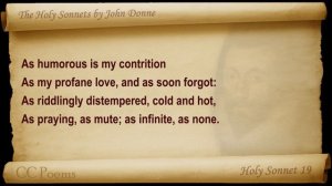 Holy Sonnet 19 by John Donne