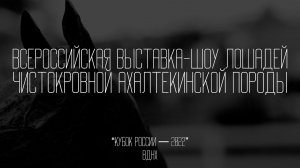PRORECONE | Всероссийская выставка-шоу лошадей чистокровной ахалтекинской породы "Кубок России-2022"