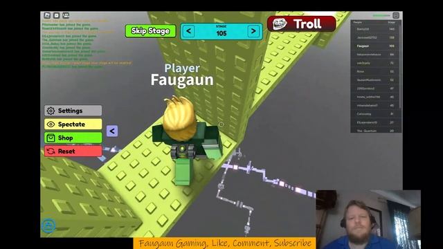 The Hardest Obby on Roblox, Levels 100 to 109 with Faugaun in Roblox смотреть онлайн
