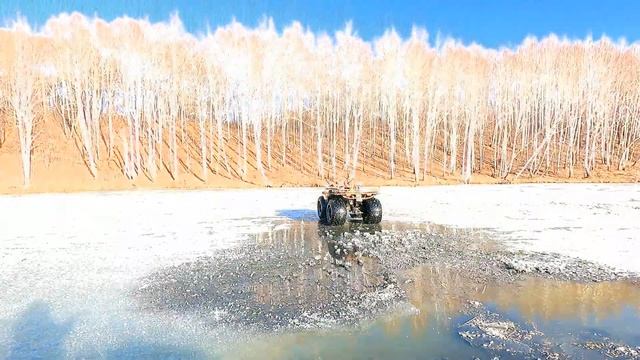 ВЫХОД НА ЛЕД / РЕАЛЬНОЕ ВИДЕО / КВАДРОЦИКЛ РОСОМАХА