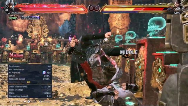 Tekken 8 - Lee Wall hazard Combo 🌹 смотреть онлайн