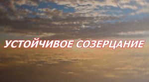 УСТОЙЧИВОЕ СОЗЕРЦАНИЕ. Часть 1. Разговор с Сергеем Резником о созерцании