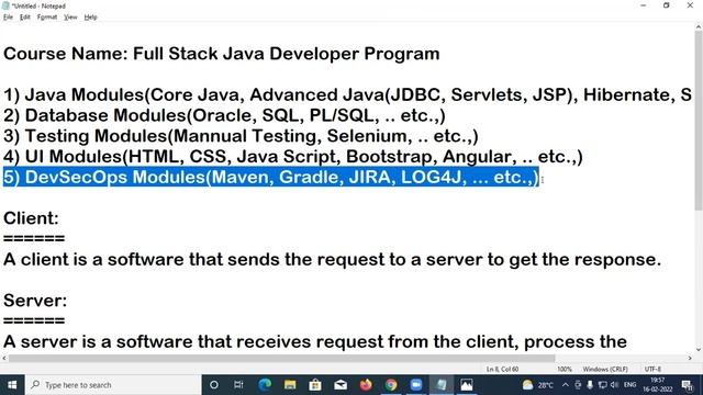 1 Day Introduction To Full Stack Java | Core Java
