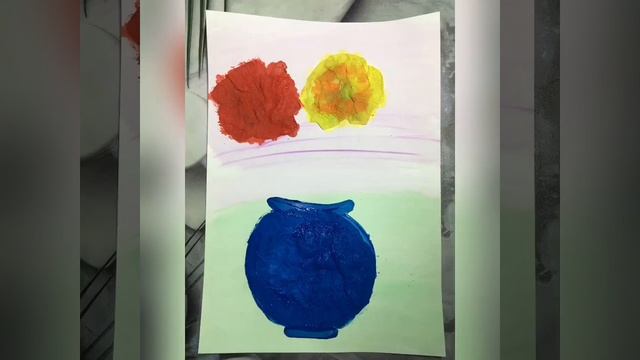 Рисование Ваза с цветами смотреть онлайн