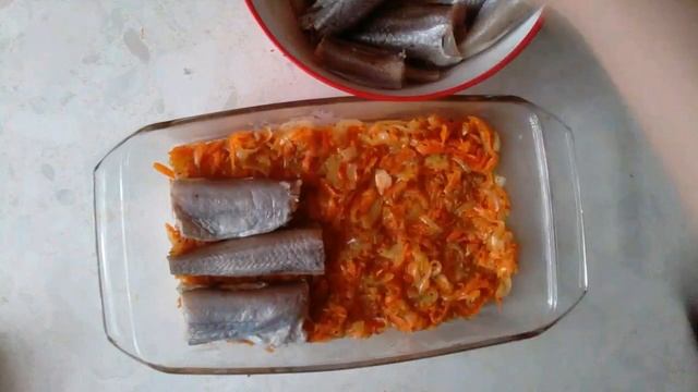 Рыба ПУТАССУ,запечённая в сметане. Вкуснятина!