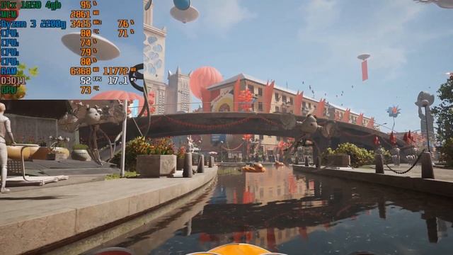 GTX 1650 + Ryzen 3 2200g test in Atomic Heart смотреть онлайн