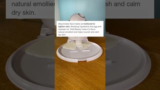 making a custom face mask with mayo #shorts смотреть онлайн