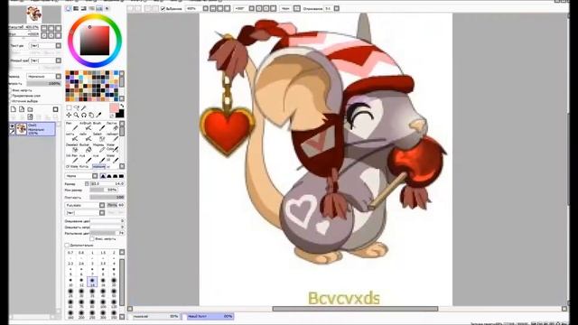 Speed Paint Furry/ Процесс рисования фурри мышки на заказ смотреть онлайн
