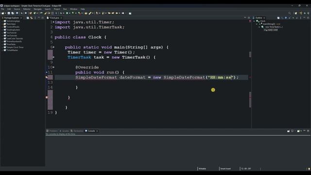 How to create a Simple Clock in Java смотреть онлайн